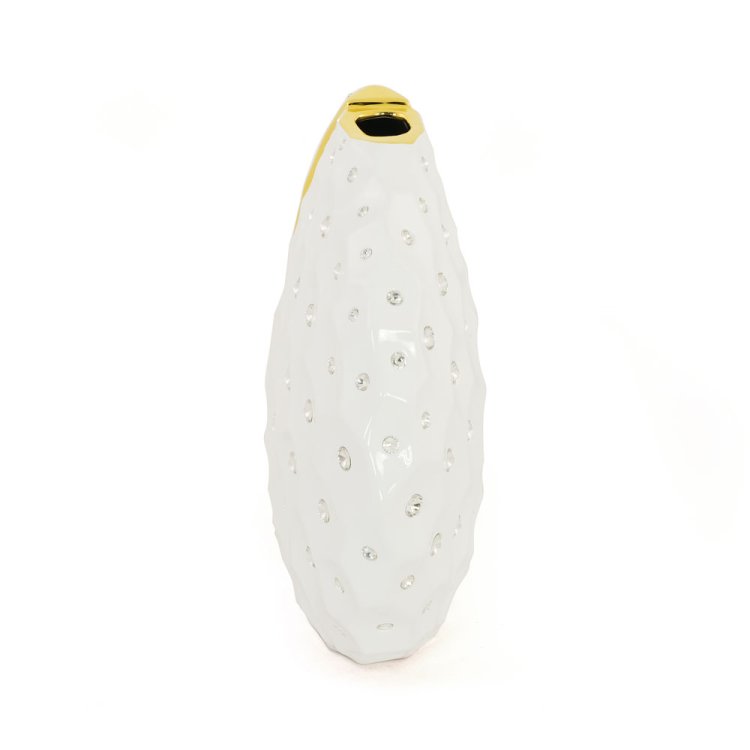 Круглая Ваза с узким горлом со Swarovski коллекция Tokio Migliore De Luxe 27523, фотография 3