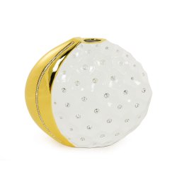 Круглая Ваза с узким горлом со Swarovski коллекция Tokio