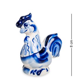 Фигурка Петушок Степан Голубая гжель