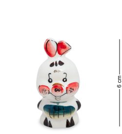 Статуэтка Пятачок Цветная гжель