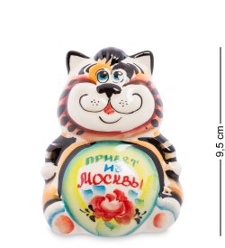 Фигурка Котик Мультик Цветная гжель