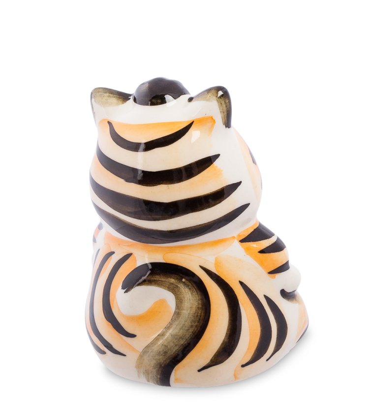 Фигурка Котик Мультик Цветная гжель ГЛ-362, фотография со спины