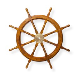 Деревянный штурвал корабля 90 см