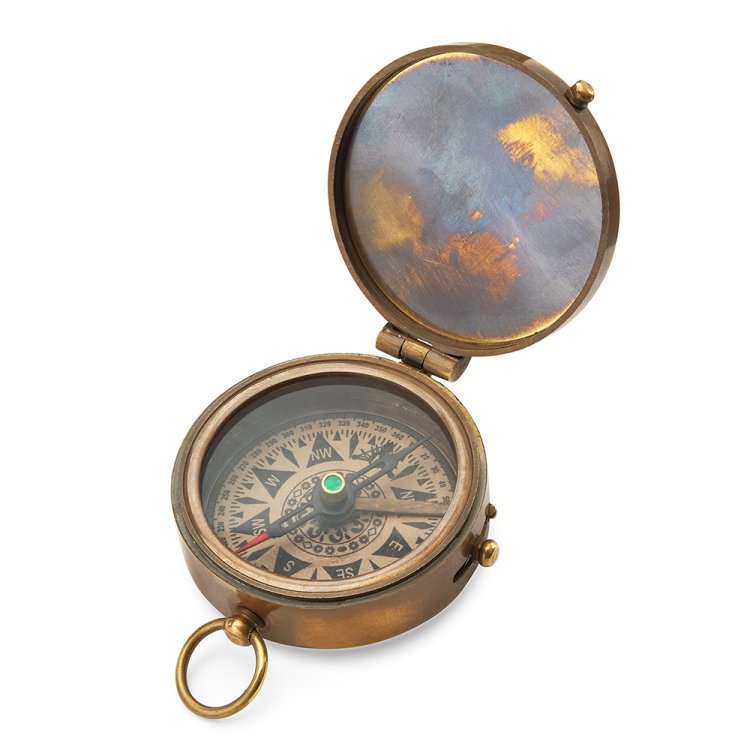 Компас магнитный с вечным календарем в шкатулке, фото 3
