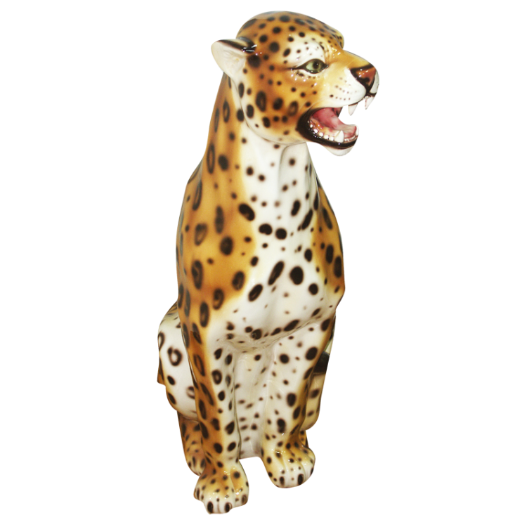 Статуэтка из керамики Леопард в натуральную величину Boxer CB-412-M