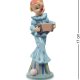 Статуэтка из фарфора Клоун в голубом костюме с гармошкой Pavone CMS-23/29