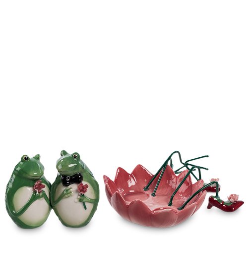 Набор соль-перец Лягушки Pavone CMS-02/ 8, разборный вид