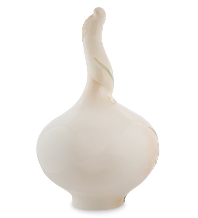 Ваза для цветов из фарфора с узким горлом Лев Pavone FM-32/ 6, фотография с обратной стороны