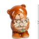 Фигурка из керамики Медвежонок с букетом Pavone CMS-60/ 2