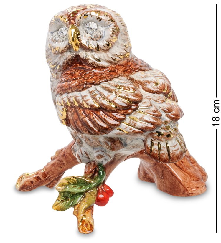 Статуэтка Сова на ветке Ahura SR1628/DDO