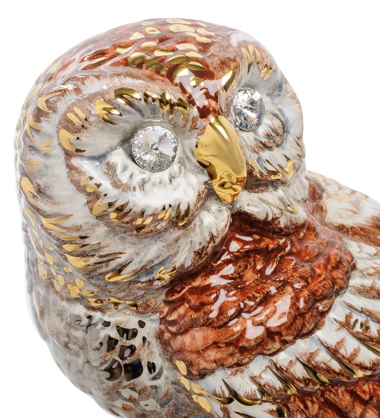 Статуэтка Сова на ветке Ahura SR1628/DDO, фотография морды