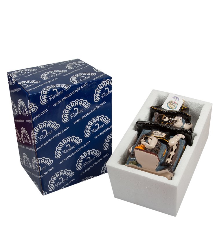 Подсвечник из фарфора Призрачная обитель Pavone BS-525, упаковочный вид