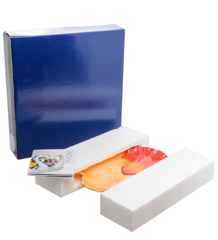 Десертная тарелка из фарфора Орхидея Pavone CMS-05/ 4, фотография в упаковке