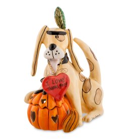 Подсвечник Тыквенное настроение Собаки
