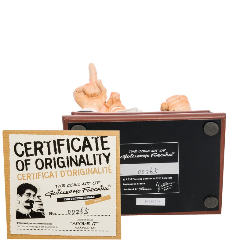 Статуэтка Бюст Прокурора в зале суда - Prove it! Forchino FO-85705, сертификаты