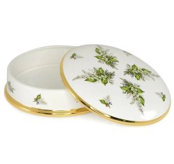 Шкатулка из керамики коллекция Ландыши