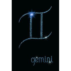 Картина Символ близнецы c кристаллами Swarovski