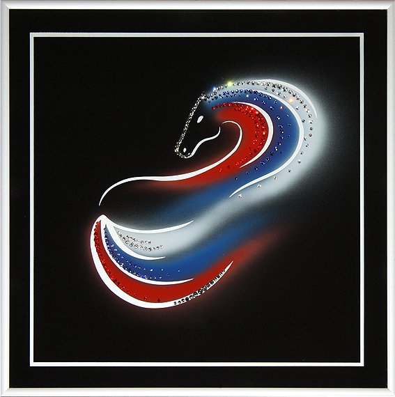 Картина Россия 2014 года c кристаллами Swarovski