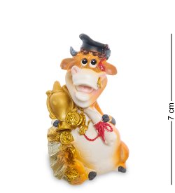 Статуэтка Бык Чемпион с кубком - символ 2021 года