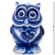 Фигурка Большая Сова Голубая гжель ГЛ-266