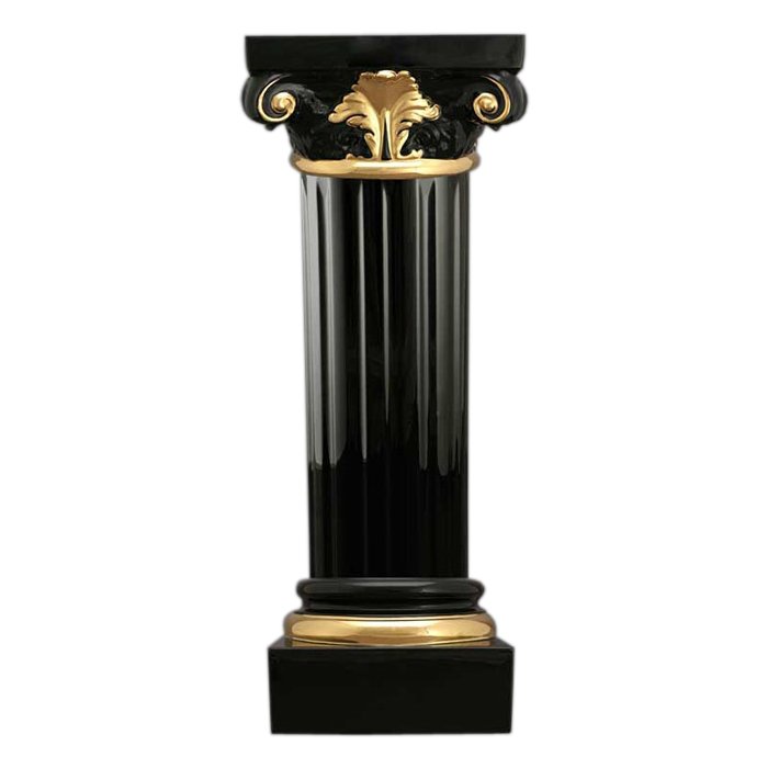 Колонна из керамики Афины, черная
