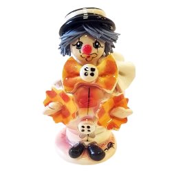 Статуэтка из фарфора Клоун коралловый