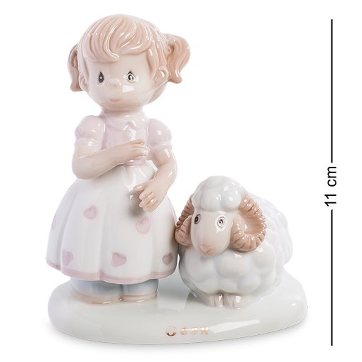 Фигурка из фарфора Девочка - Знак зодиака Овен Pavone JP-28/ 4