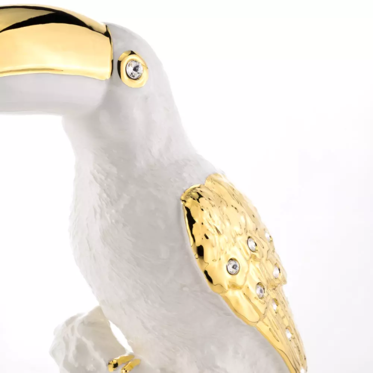 Статуэтка Тукан со Swarovski коллекция Giardino Migliore De Luxe 29697, увеличенный вид деталей
