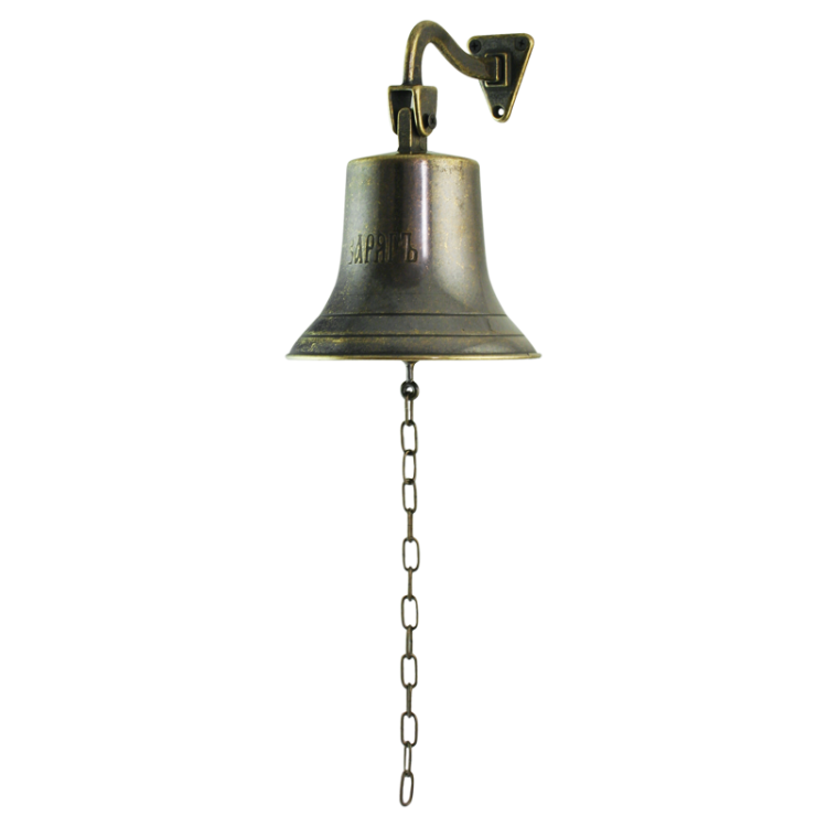 Корабельная Рында Варяг Антик с цепочкой - Диаметр 14 см Alberti Livio AL-80-368-VAR-ANT