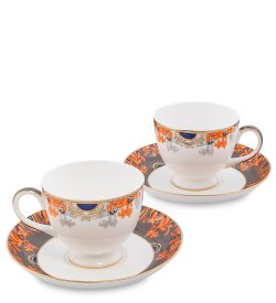 Чайный набор на 2 персоны из фарфора Риомаджоре