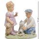 Статуэтка из керамики Мальчик и девочка Дружба Pavone CMS-12/39