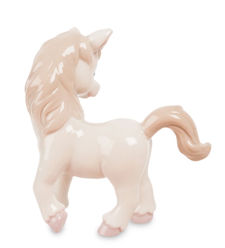 Фигурка из фарфора Единорог Pavone JP-31/ 7, фотография сбоку