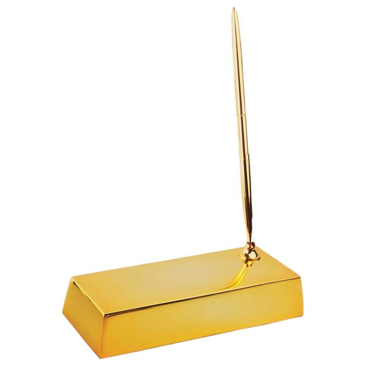 Настольный прибор Золотой слиток
