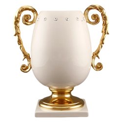 Ваза кубок для цветов с ручками