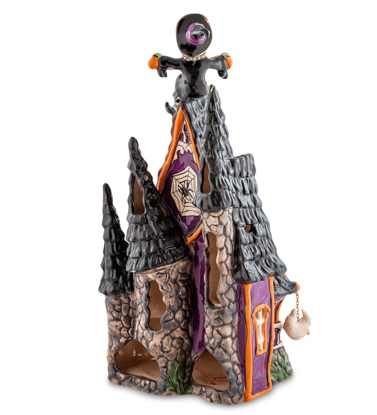 Подсвечник из фарфора Ведьмин замок Pavone BS-526, оборотная сторона