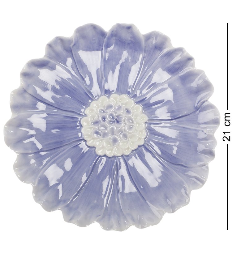 Десертная тарелка из фарфора Георгин Pavone CMS-07/ 2, фотография сверху