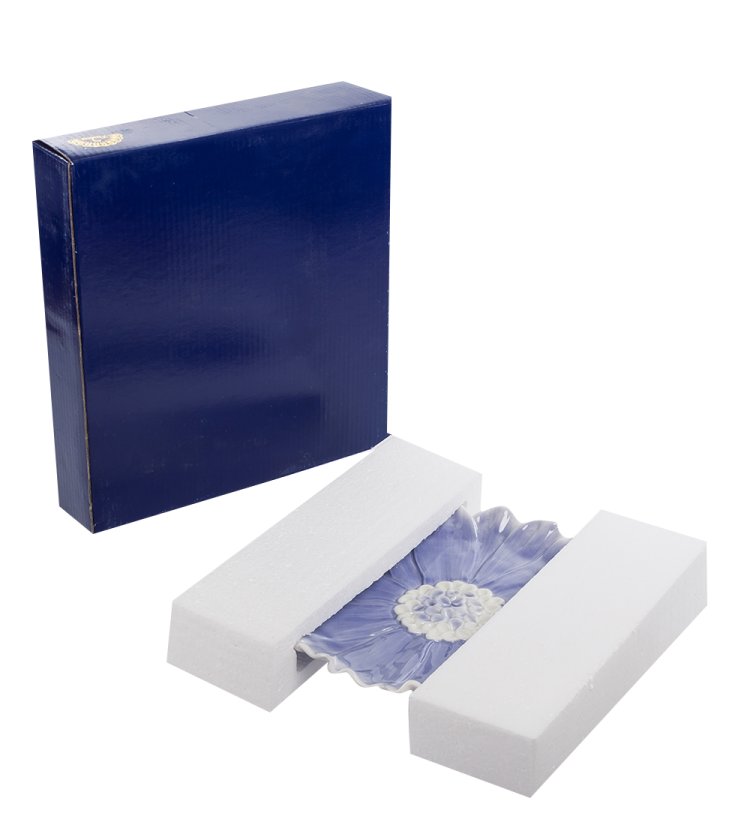 Десертная тарелка из фарфора Георгин Pavone CMS-07/ 2, фотография в упаковке