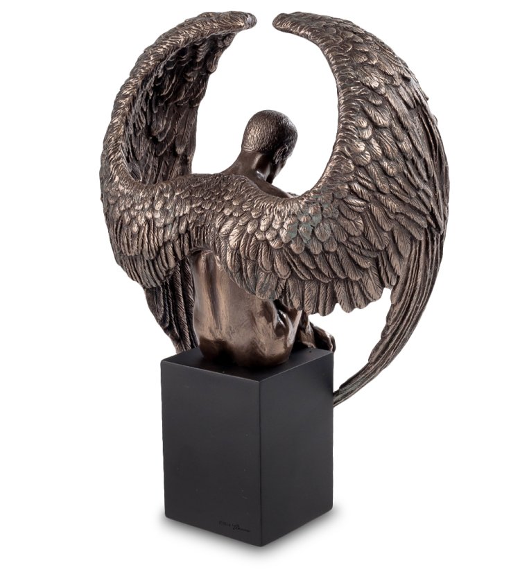 Статуэтка Мужчина-Ангел Veronese WS-547, оборотная сторона