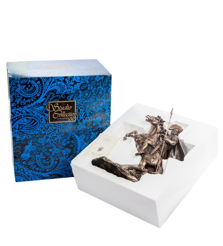 Статуэтка Александр Македонский в бою Veronese WS-478/ 1, упаковочный вид