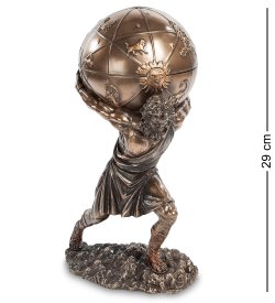 Шкатулка Атлант с глобусом