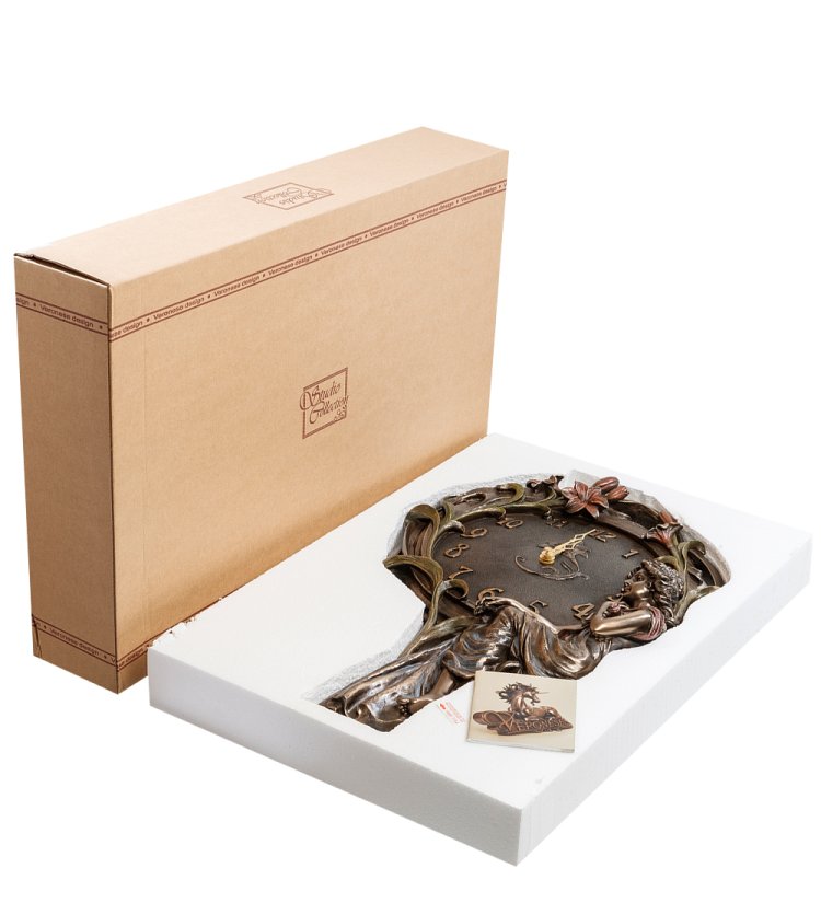 Панно-часы Девушка и лилии Veronese WS-941, упаковочный вид