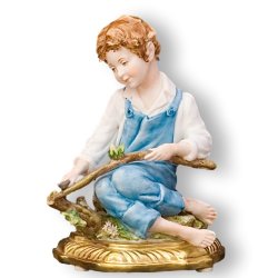 Статуэтка из фарфора Мальчик с ножом