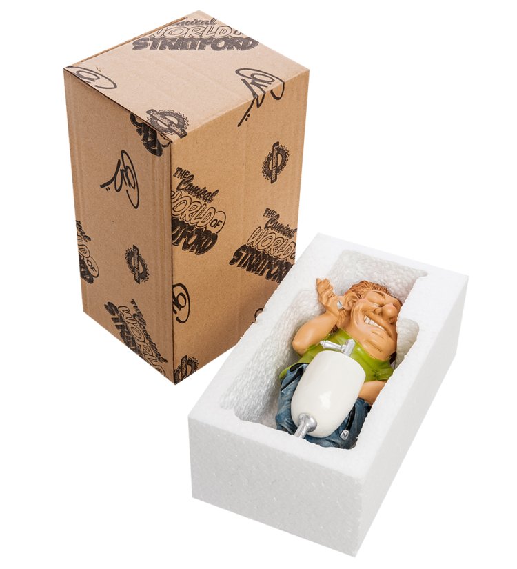 Статуэтка Multitasking Man The Comical World of Stratford RV-664, упаковочный вид