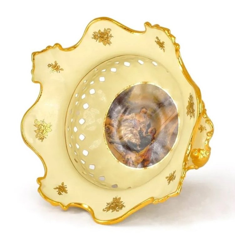 Ваза-чаша настольная коллекция Барокко Migliore De Luxe 26373 фотография сверху