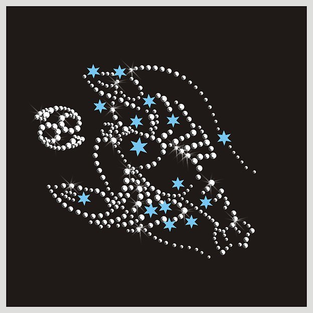 Картина Звездный рак c кристаллами Swarovski