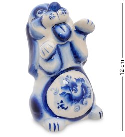 Фигурка Собака Трезор Голубая гжель