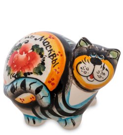 Фигурка Кот Колобок Цветная гжель