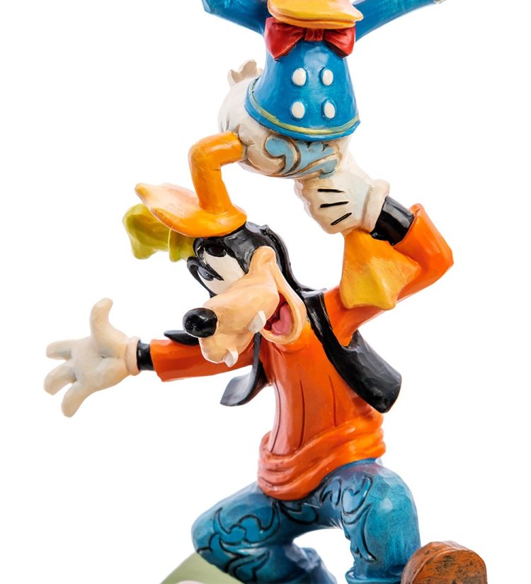 Статуэтка Гуффи, Микки Маус и Дональд Дак - качающаяся башня Disney Traditions, увеличенный вид средней части