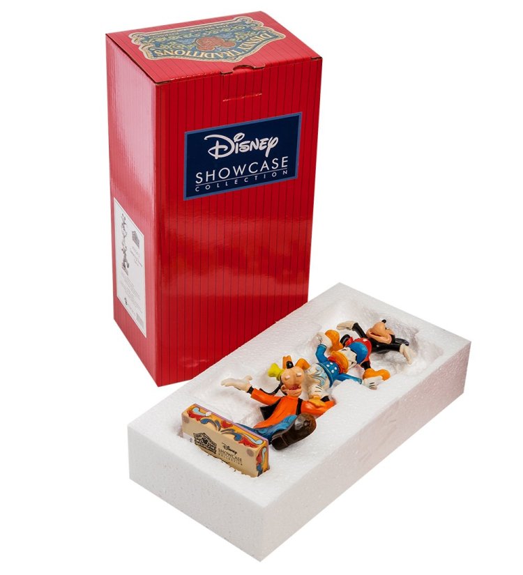 Статуэтка Гуффи, Микки Маус и Дональд Дак - качающаяся башня Disney Traditions, упаковочный вид