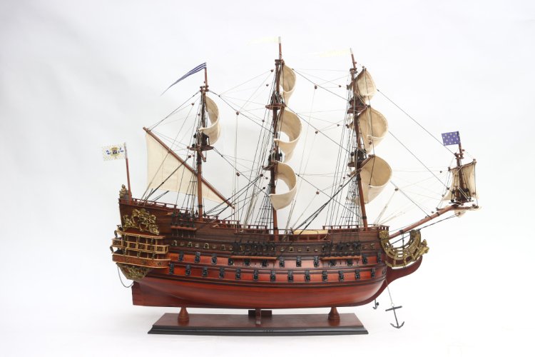 Модель парусного корабля Soleil Royal, Франция, 90 см TS-0011-80-W​​, фотография 10